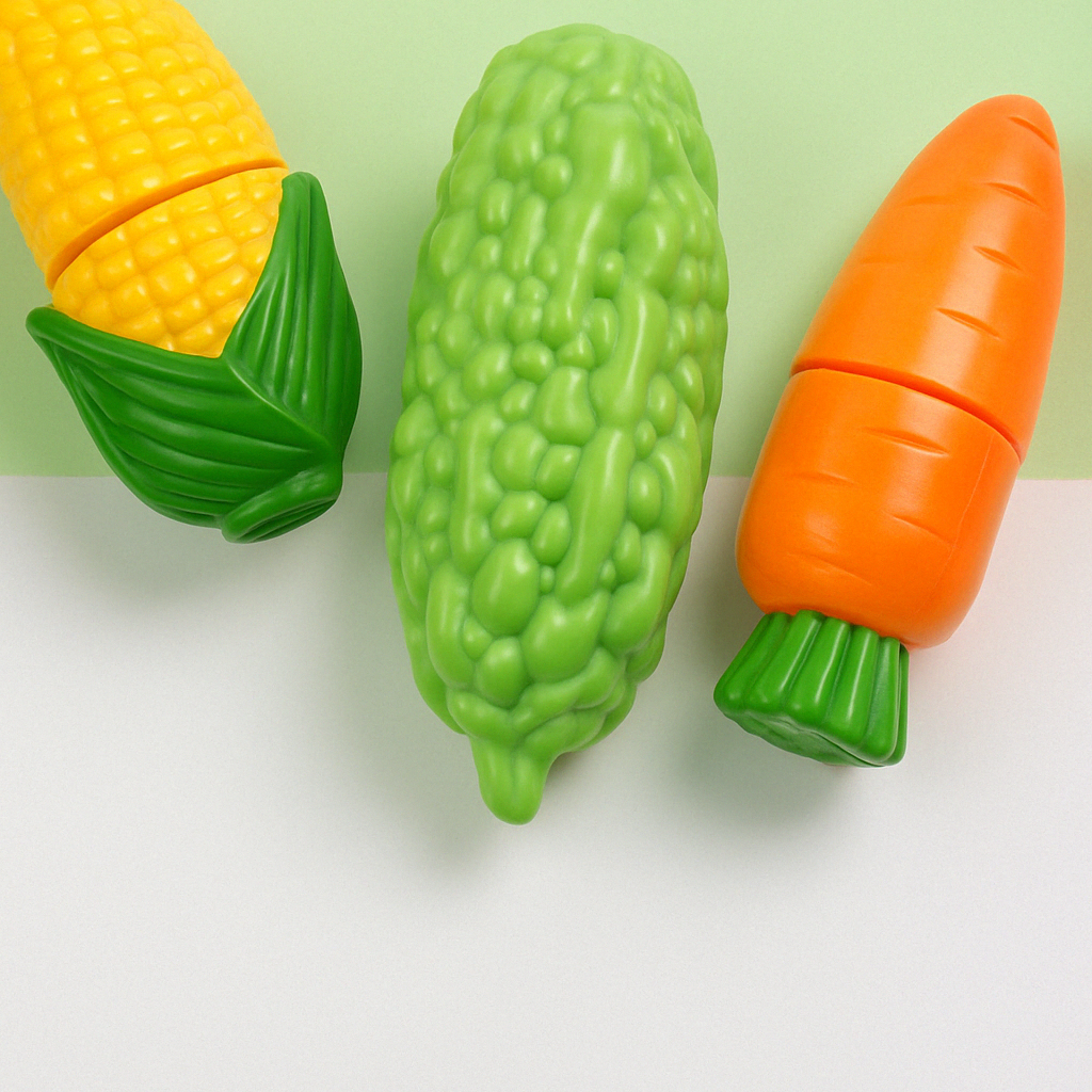 Conjunto de Frutas e Legumes - Brinquedo Montessori