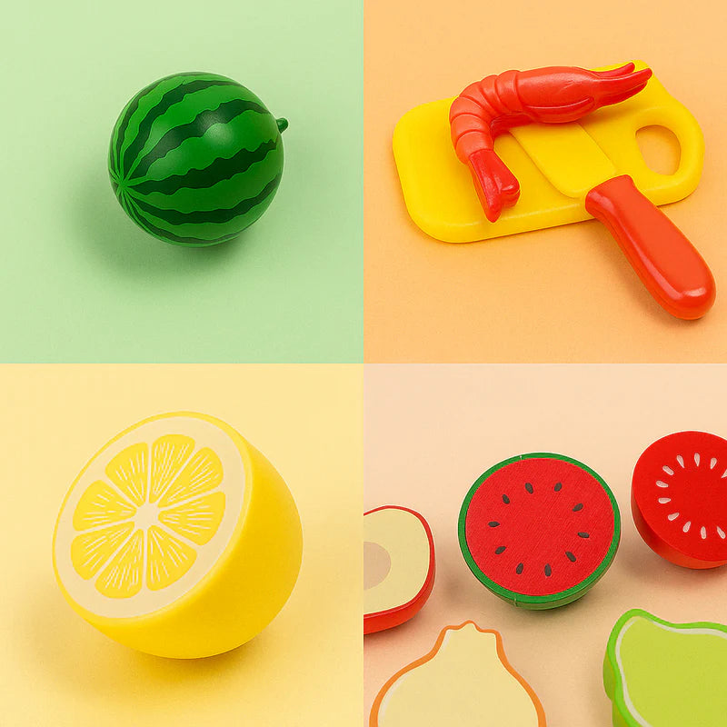Kit das Férias (Ovos do Aprendizado + Maleta Sensorial + Kit Frutas e Legumes)