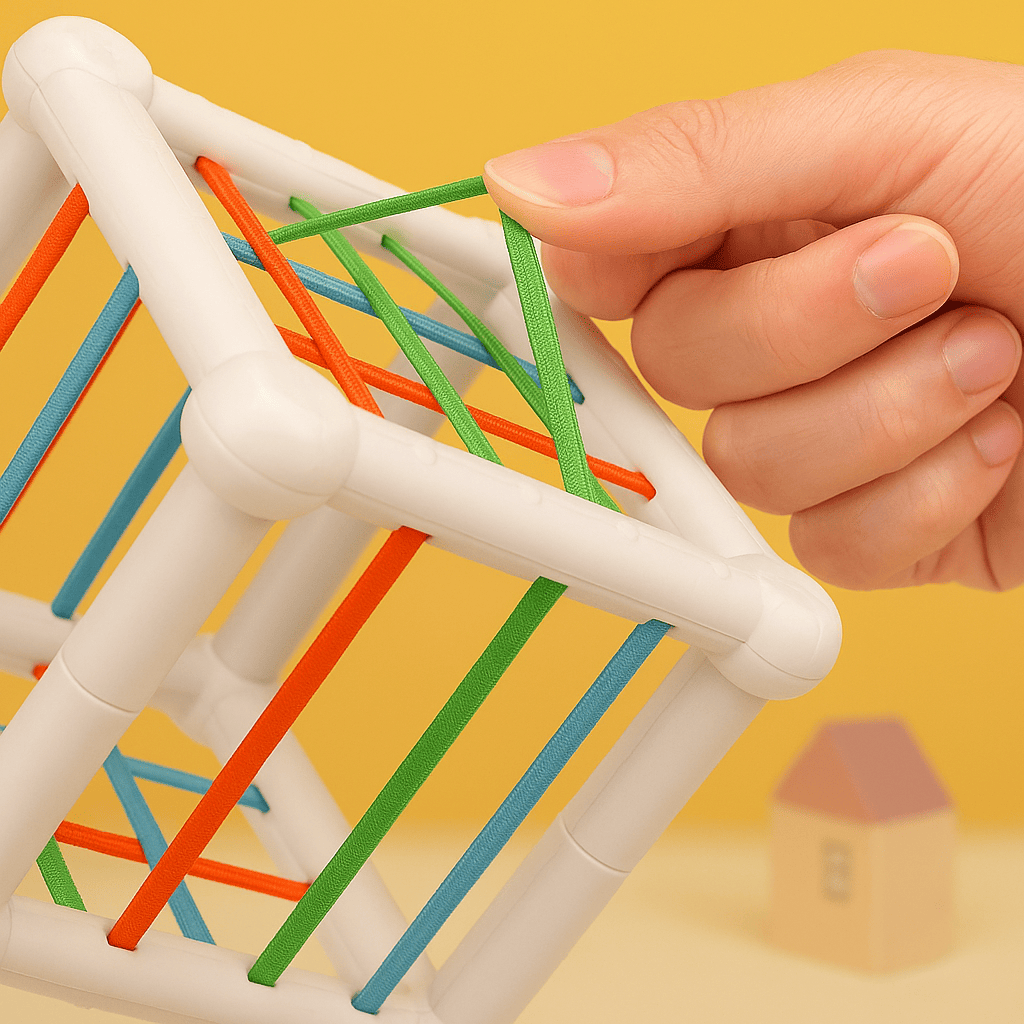 Cubo Sensorial de Frutas - Brinquedo Montessori