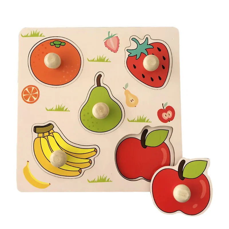 Puzzles Educacionais de Madeira - Brinquedo Montessori