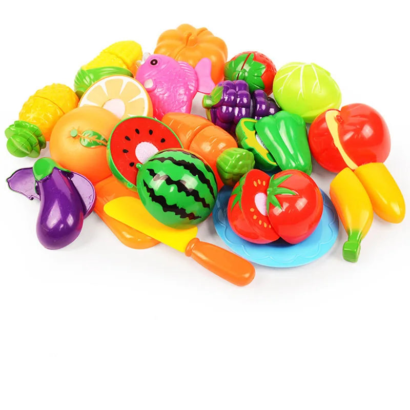Conjunto de Frutas e Legumes - Brinquedo Montessori