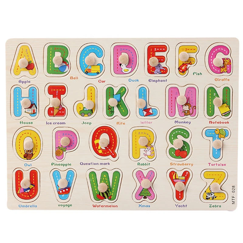 Puzzles Educacionais de Madeira - Brinquedo Montessori