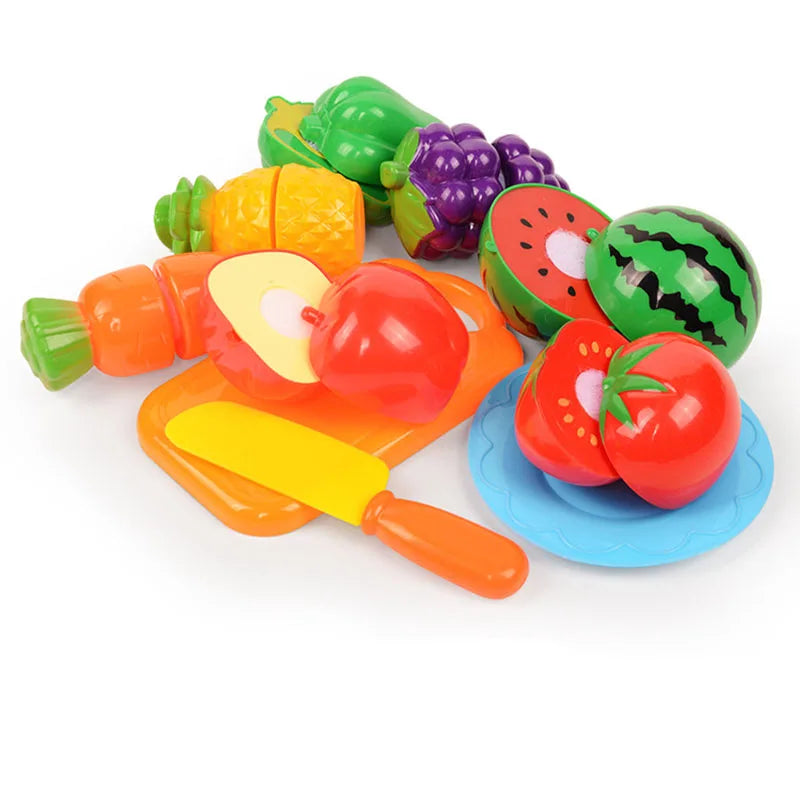 Conjunto de Frutas e Legumes - Brinquedo Montessori