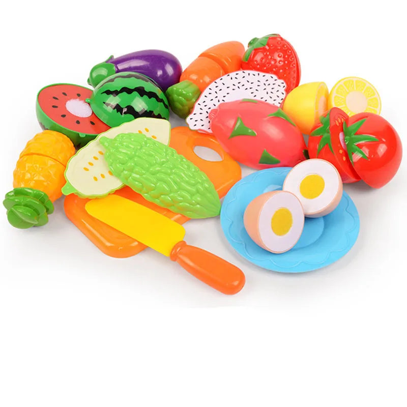 Conjunto de Frutas e Legumes - Brinquedo Montessori
