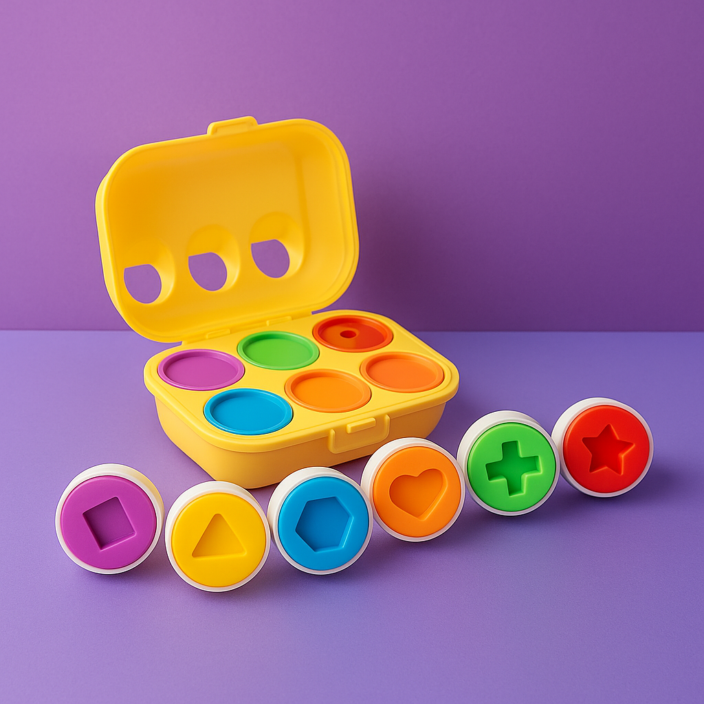 Kit Ovos do Aprendizado de Encaixe - Brinquedo Montessori